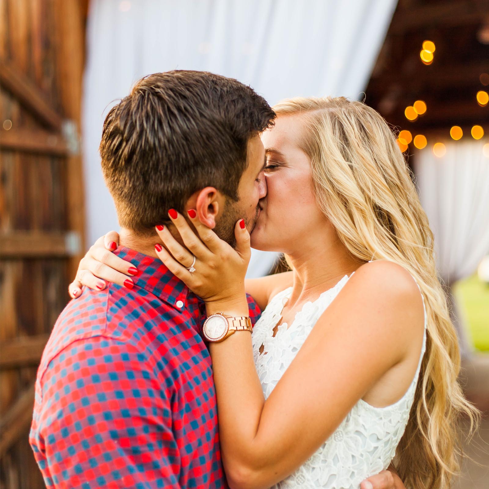 Photographer - Romantic & Rustic Barn Proposal + Engagement